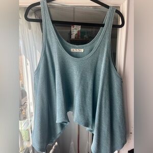 Blue Free People Tank Top